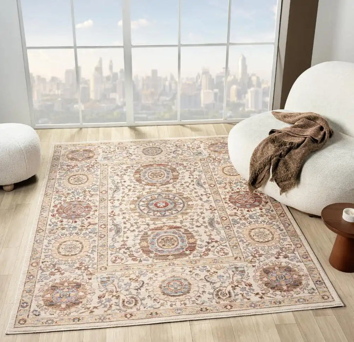 Prestige alia 893gc beige l brown Brown, Beige Living Room  Rug.