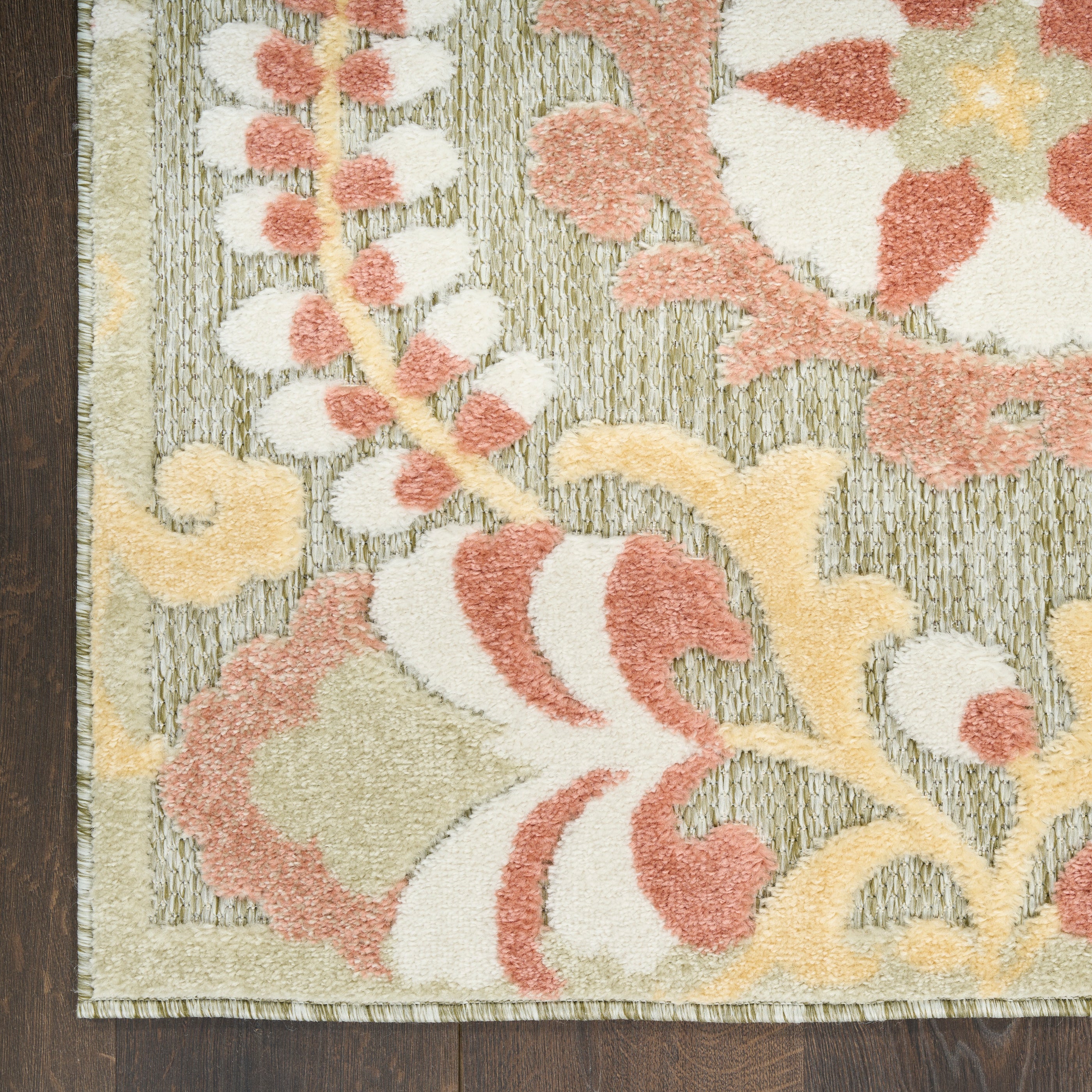 ALOHA ALH17 SAGE ROSE Green Rug — RugsDirect Online