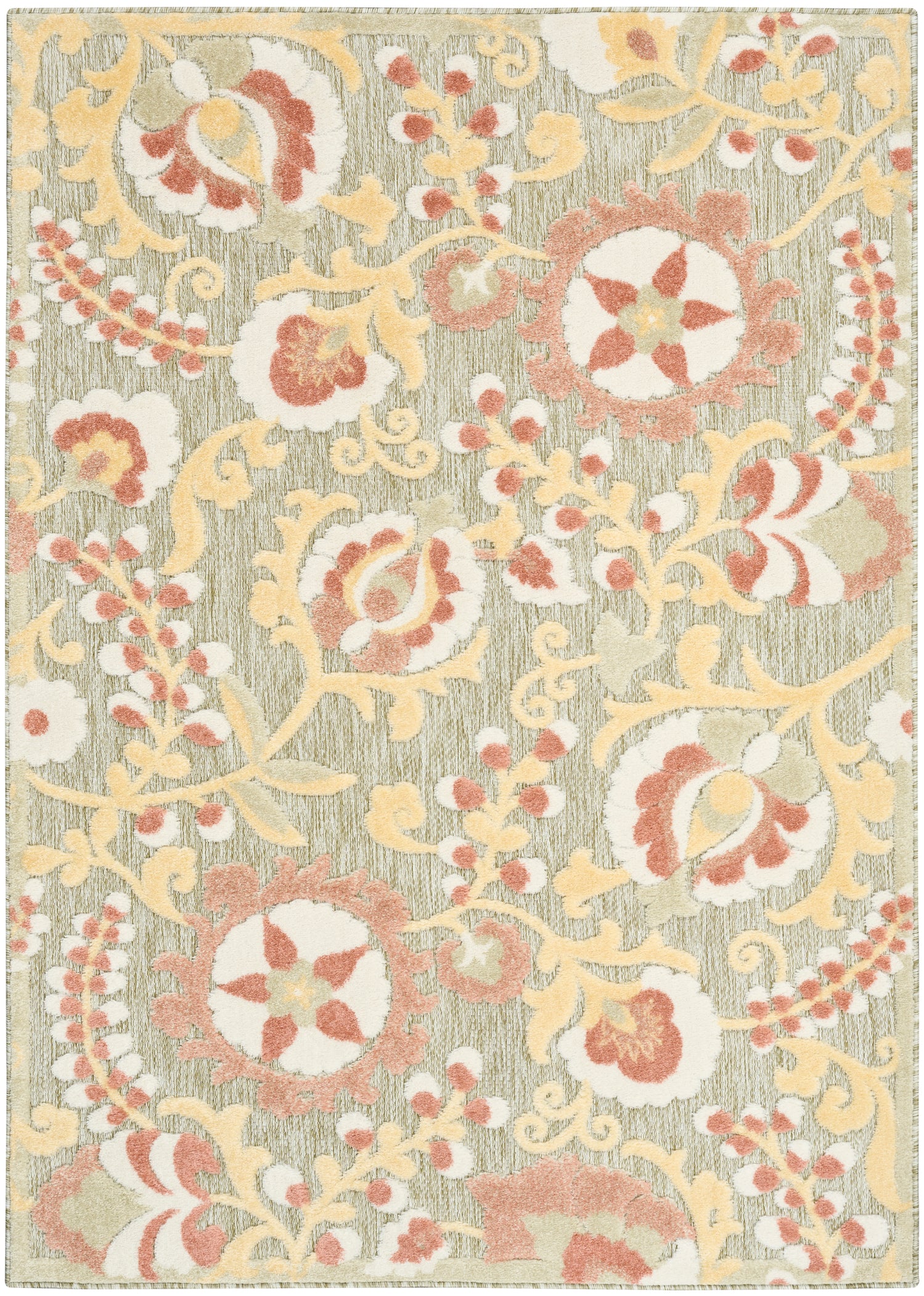 ALOHA ALH17 SAGE ROSE Green Rug — RugsDirect Online