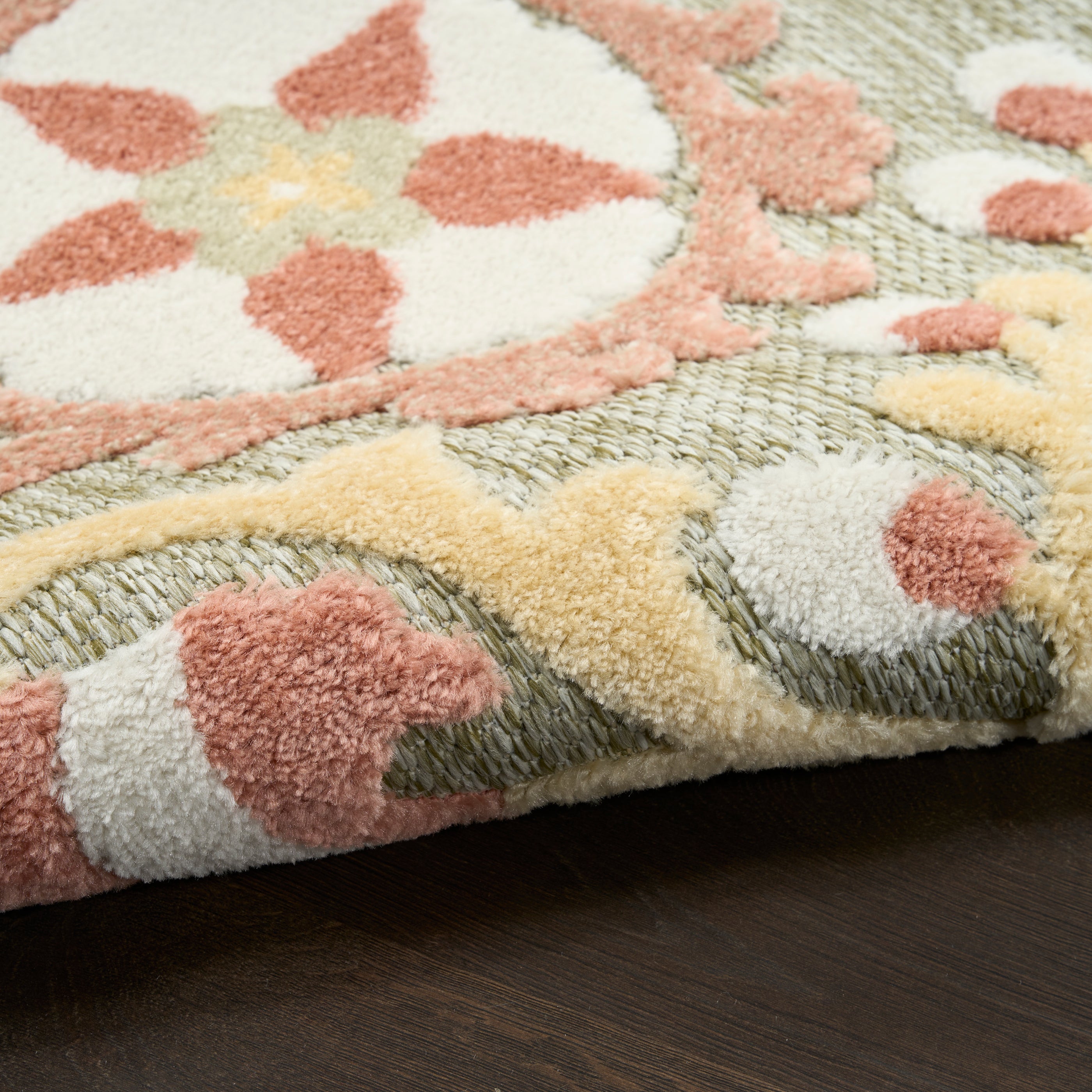 ALOHA ALH17 SAGE ROSE Green Rug — RugsDirect Online