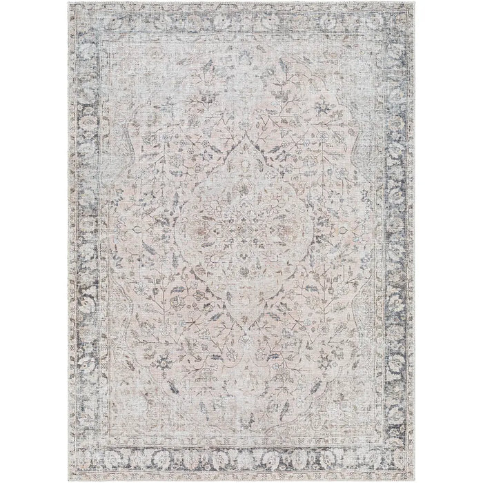 INDIGO Machine Washable Traditionnal Boho Blush Rug