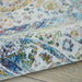 Nourison ankara global anr07 blue green Blue, Green Living Room Moroccan Rug.