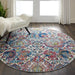Nourison ankara global anr06 ivory blue Blue, Ivory Living Room Moroccan Rug.