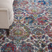 Nourison ankara global anr06 ivory blue Blue, Ivory Living Room Moroccan Rug.