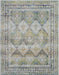 Nourison ankara global anr07 blue green Blue, Green Living Room Moroccan Rug.