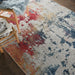 Nourison ankara global anr10 multi Multicoloured Living Room Moroccan Rug.