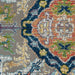 Nourison ankara global anr12 grey multi Grey, Multicoloured Living Room Moroccan Rug.