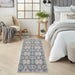 Nourison ankara global anr16 navy multi Blue, Multicoloured, Navy Living Room Moroccan Rug.