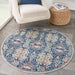 Nourison ankara global anr16 navy multi Blue, Multicoloured, Navy Living Room Moroccan Rug.