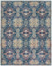 Nourison ankara global anr16 navy multi Blue, Multicoloured, Navy Living Room Moroccan Rug.