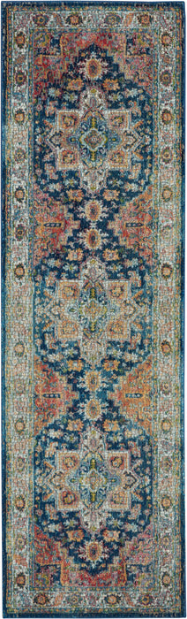 ANKARA GLOBAL ANR11 Blue Multi Rug
