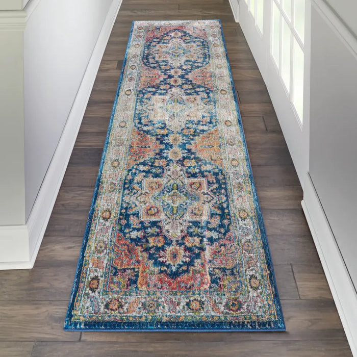 ANKARA GLOBAL ANR11 Blue Multi Rug