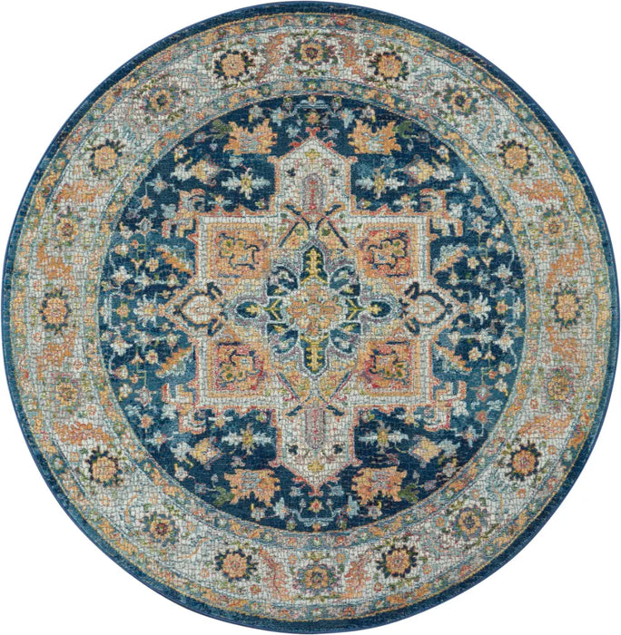 ANKARA GLOBAL ANR11 Blue Multi Rug