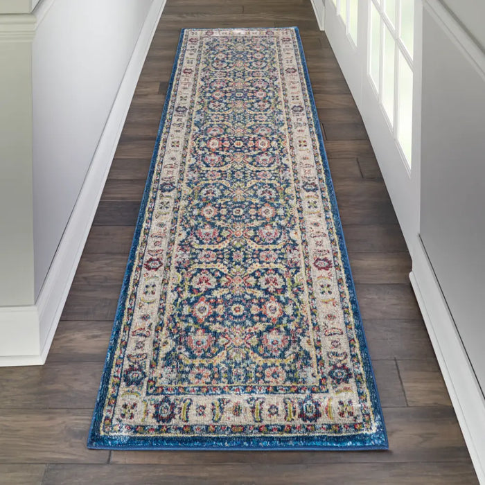 ANKARA GLOBAL ANR13 Navy Multi Rug