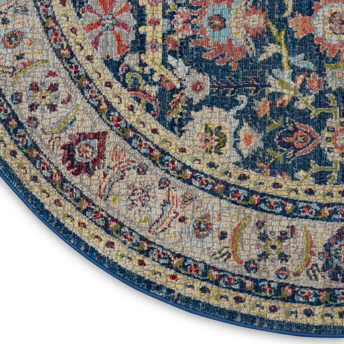 ANKARA GLOBAL ANR13 Navy Multi Rug