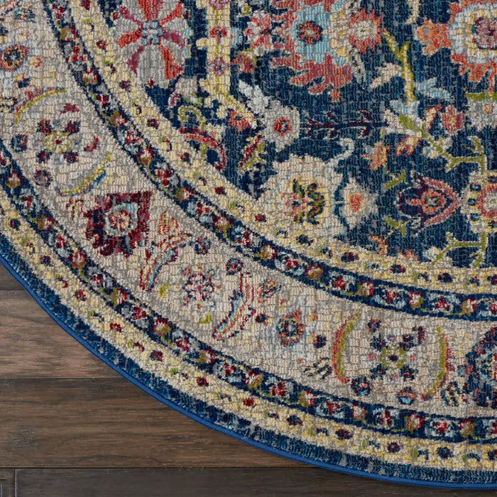 ANKARA GLOBAL ANR13 Navy Multi Rug