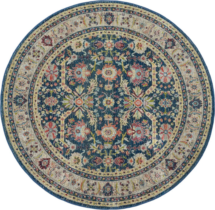 ANKARA GLOBAL ANR13 Navy Multi Rug