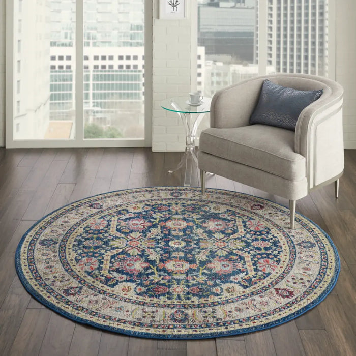 ANKARA GLOBAL ANR13 Navy Multi Rug