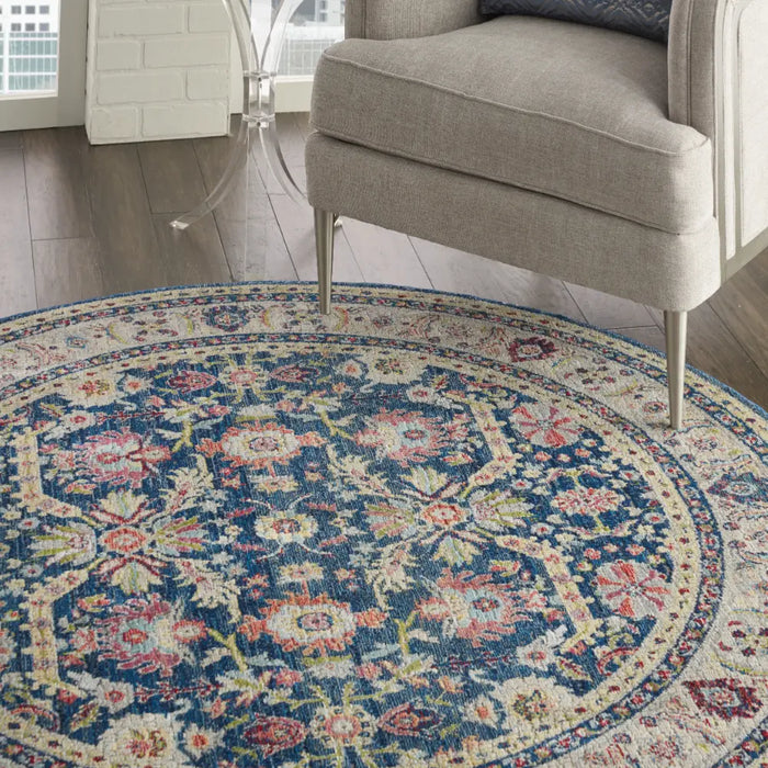 ANKARA GLOBAL ANR13 Navy Multi Rug