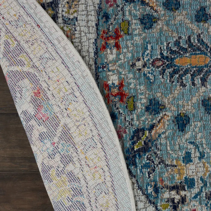 ANKARA GLOBAL ANR14 Teal Multi Rug