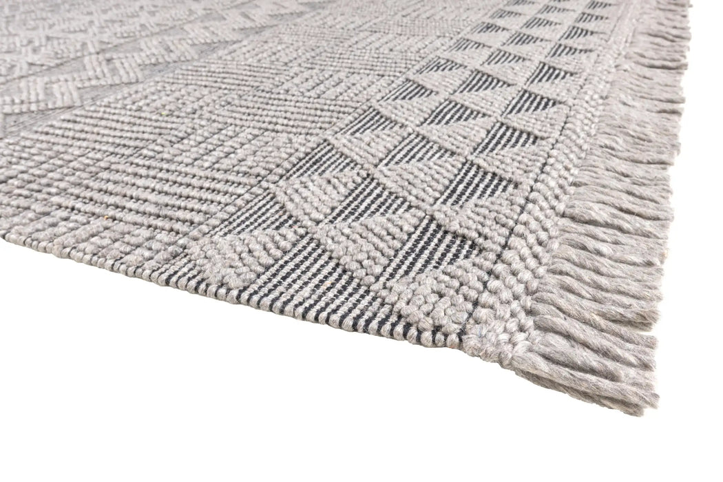Concept Looms anya anya01 grey black Grey, Black Living Room  Rug.