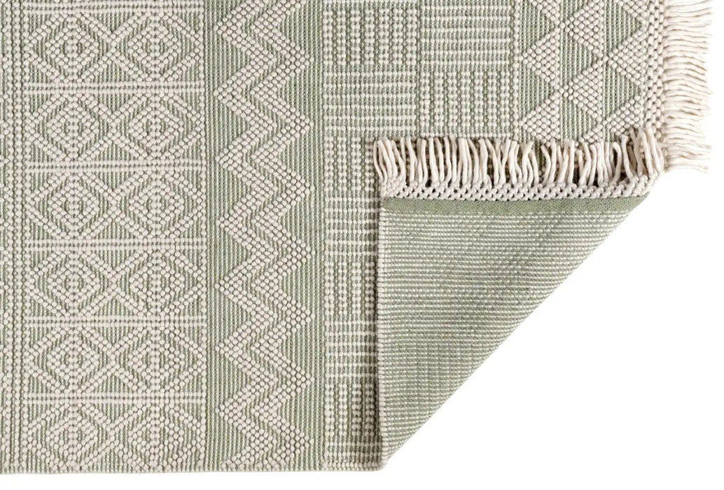 Concept Looms anya anya01 ivory mint Green, Ivory Living Room  Rug.