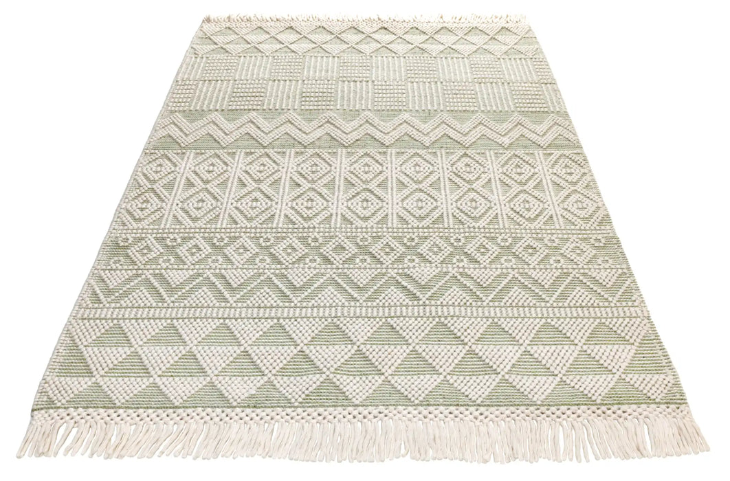 Concept Looms anya anya01 ivory mint Green, Ivory Living Room  Rug.