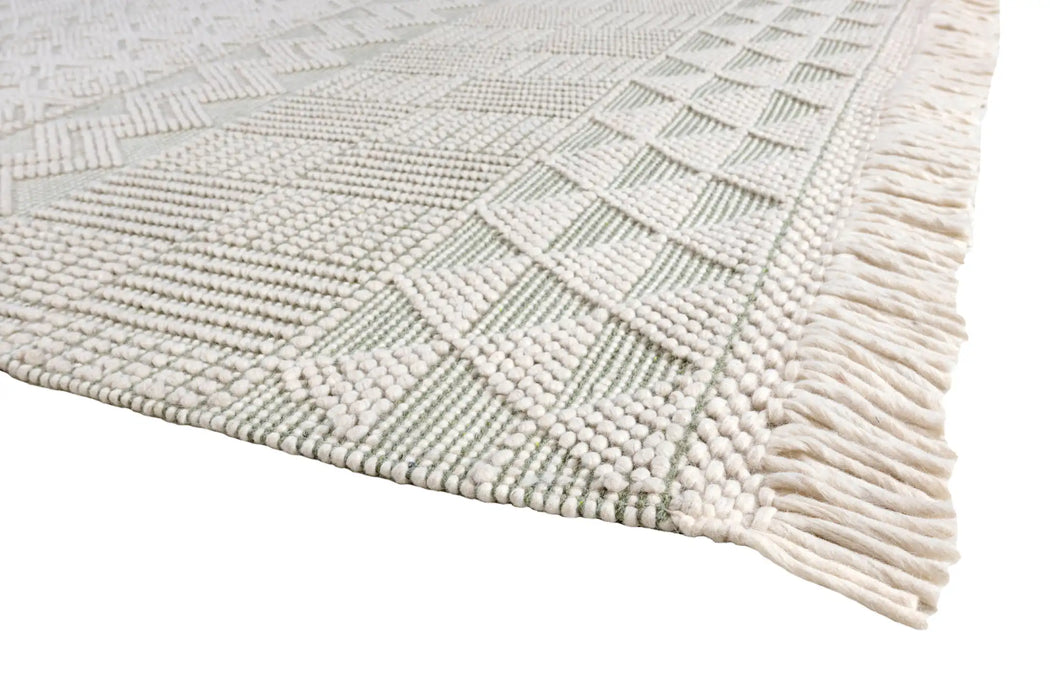 Concept Looms anya anya01 ivory mint Green, Ivory Living Room  Rug.
