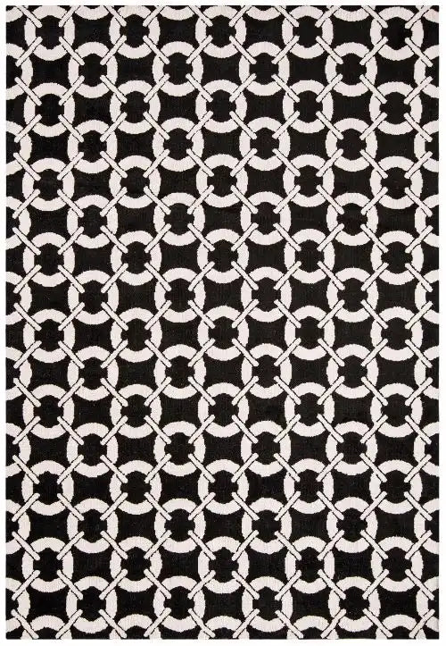 Asiatic arlo ar03 buckle black Black  Geometric Rug.