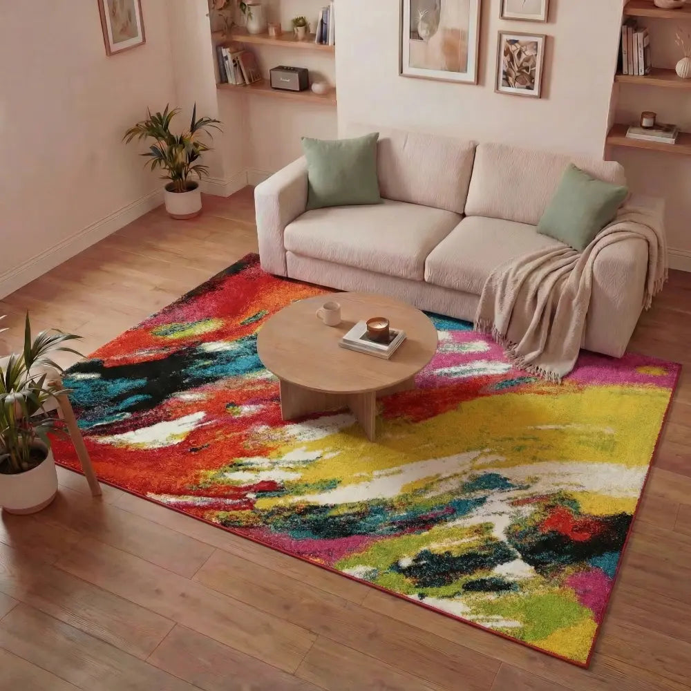 ART COLLECTION ART102 Multicolour Multicoloured Rug — RugsDirect Online