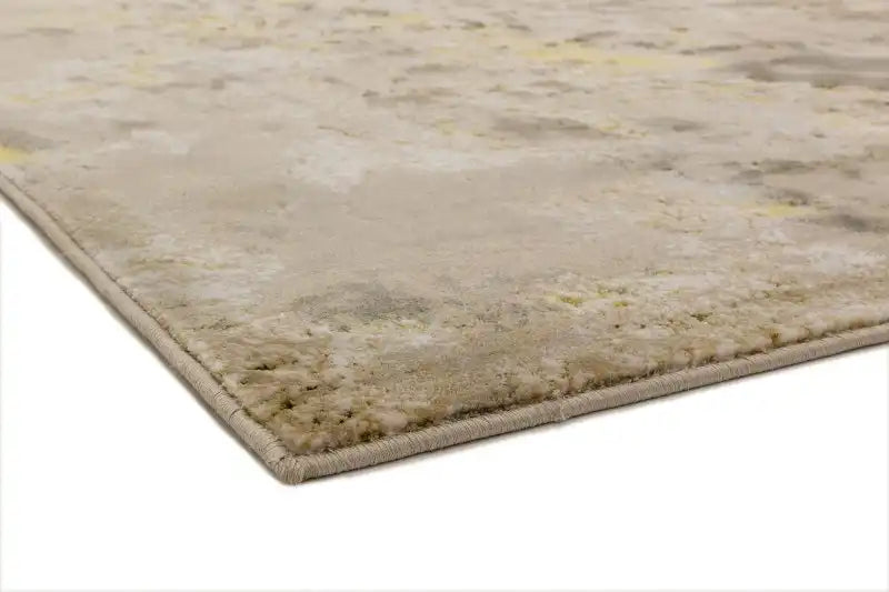 Asiatic aurora au04 galaxy Yellow, Beige Living Room  Rug.