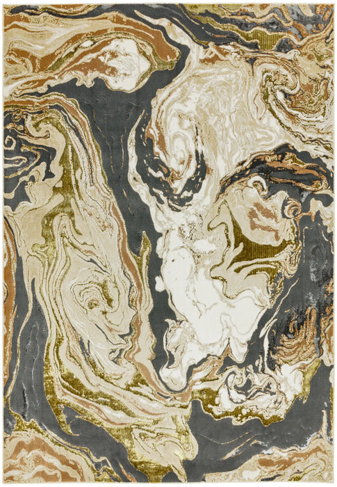 Asiatic aurora au08 marble Multicoloured Living Room  Rug.