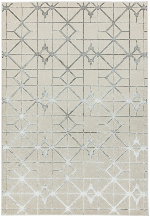 Asiatic aurora au11 lattice Grey Living Room  Rug.