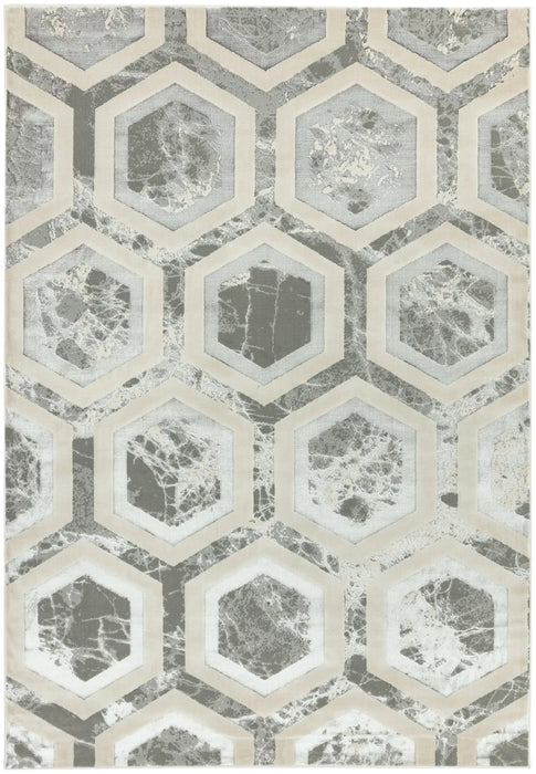 Asiatic aurora au12 crystal Grey Living Room  Rug.