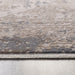 Origins aura hug vintage medallion with fringe Blue, Grey Living Room Geometric Rug.