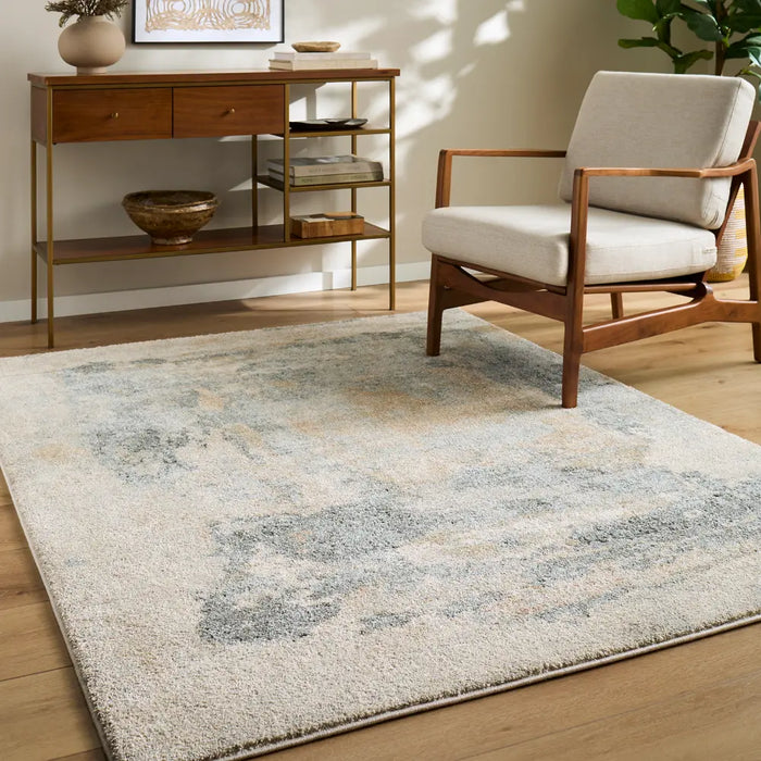 Avellino Abstract Grey Blue Beige Modern Marble High Pile Living Dining Bedroom AVL2348 Rug