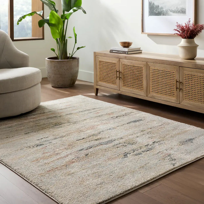 Avellino Abstract Beige Grey Blue Modern Marble High Pile Living Dining Bedroom AVL2350 Rug