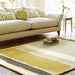 Sanderson sanderson abstract linden silver 45401 Grey, Yellow, Ivory, Multicoloured Living Room Wool Rug.