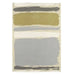 Sanderson sanderson abstract linden silver 45401 Grey, Yellow, Ivory, Multicoloured Living Room Wool Rug.