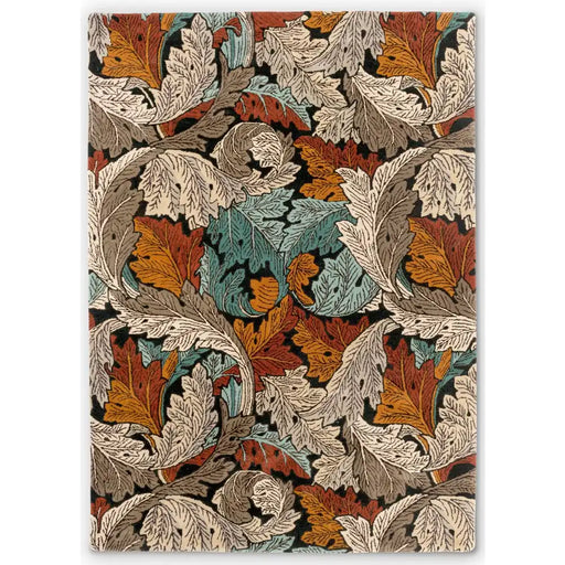 Morris & Co morris and co acanthus forrest 126900 Brown, Multicoloured Living Room Wool Rug.