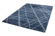 Asiatic alto al01 blue and cream Blue, Cream Living Room Shaggy Rug.