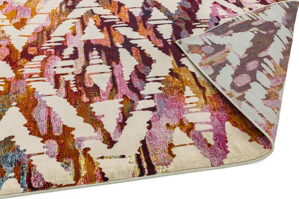 Asiatic amelie am01 diamond Multicoloured, Pink Living Room  Rug.