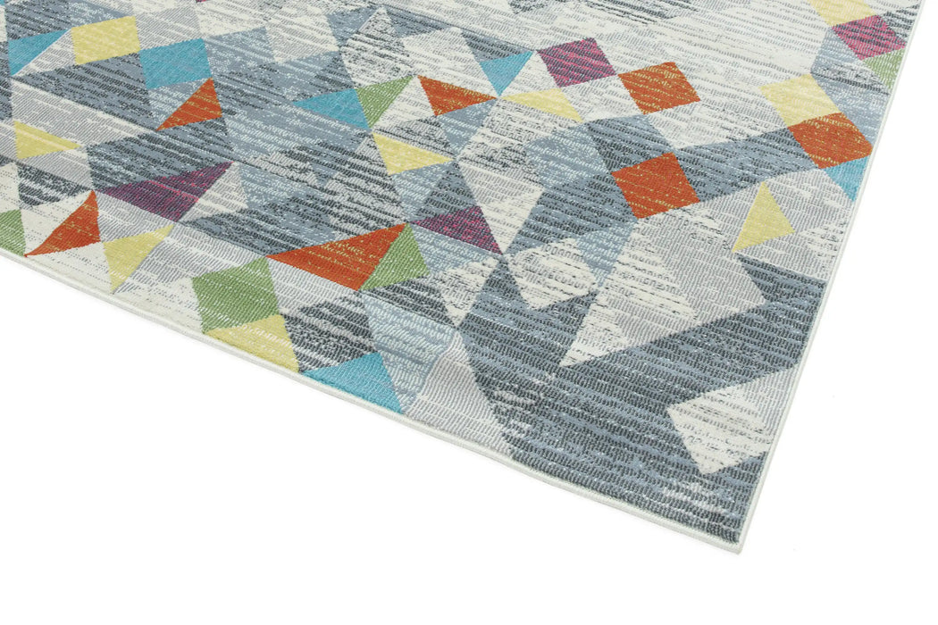 Asiatic amelie am12 rhombus grey Grey, Multicoloured Living Room  Rug.