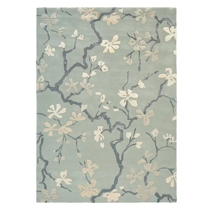 Sanderson sanderson anthea china blue 47107 Blue Living Room Wool Rug.
