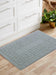 Serdim Rugs washable 9mm gel back greek key dark grey Grey Living Room Geometric Rug.