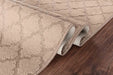 Serdim Rugs washable 9mm gel back trellis beige Beige Living Room Geometric Rug.