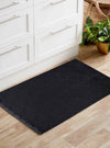 Serdim Rugs washable 9mm gel back trellis black Black Living Room Geometric Rug.