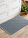 Serdim Rugs washable 9mm gel back trellis dark grey Grey Living Room Geometric Rug.