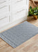 Serdim Rugs washable 9mm gel back trellis silver Grey Living Room Geometric Rug.