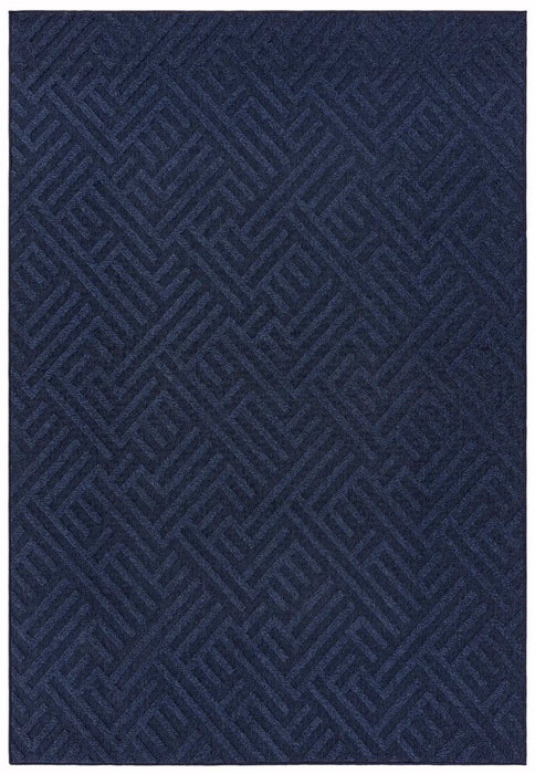 Asiatic antibes an05 blue linear Blue Living Room Geometric Rug.